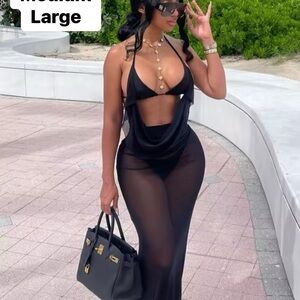 Beach wear or poolside outfit